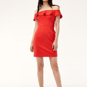 Aritzia Babaton Strapless Red Dress